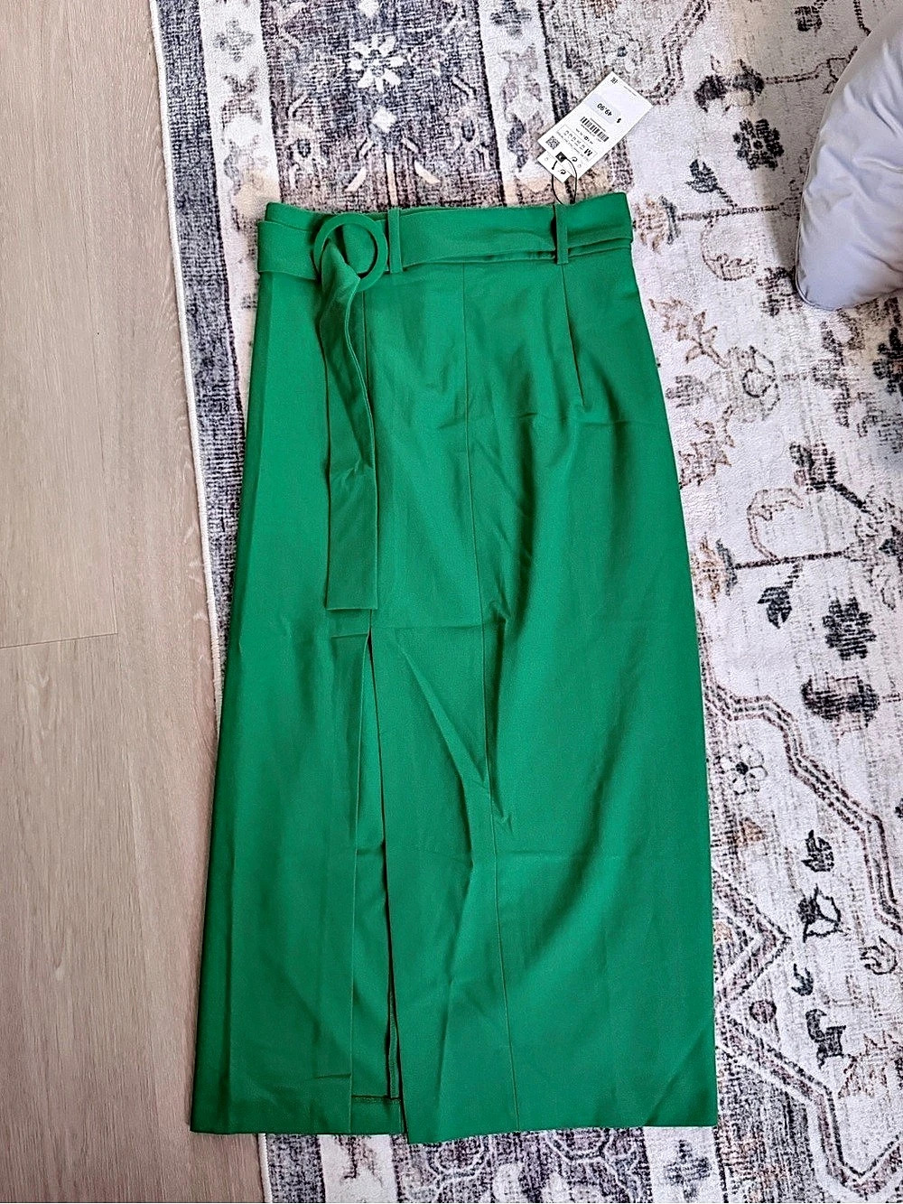 Zara Green Midi Skirt